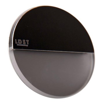 LDST RO-01-SC-BC4 - LED Rasveta za stepenište ROBIN 4xLED/1,2W/230V matirana crno 3500K