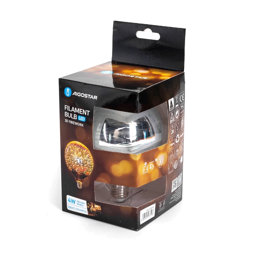 LED 3D Dekorativna sijalica E27/4W/230V - Aigostar