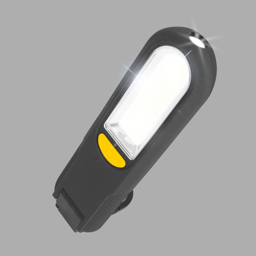 LED Baterijska lampa na magnet LED/3W/3xAAA