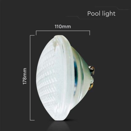 LED Bazenska sijalica LED/18W/12V IP68 6500K