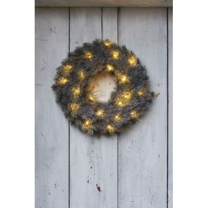 LED božićna dekoracija 20xLED/2xAA prečnika 40 cm