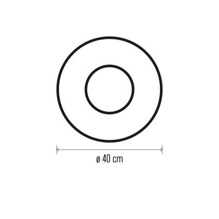 LED božićna dekoracija 20xLED/2xAA prečnika 40 cm