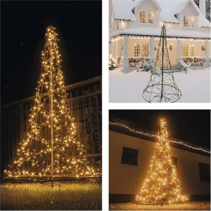LED božićna dekoracija 480xLED/230V IP44 180 cm