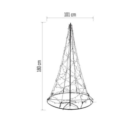 LED božićna dekoracija 480xLED/230V IP44 180 cm