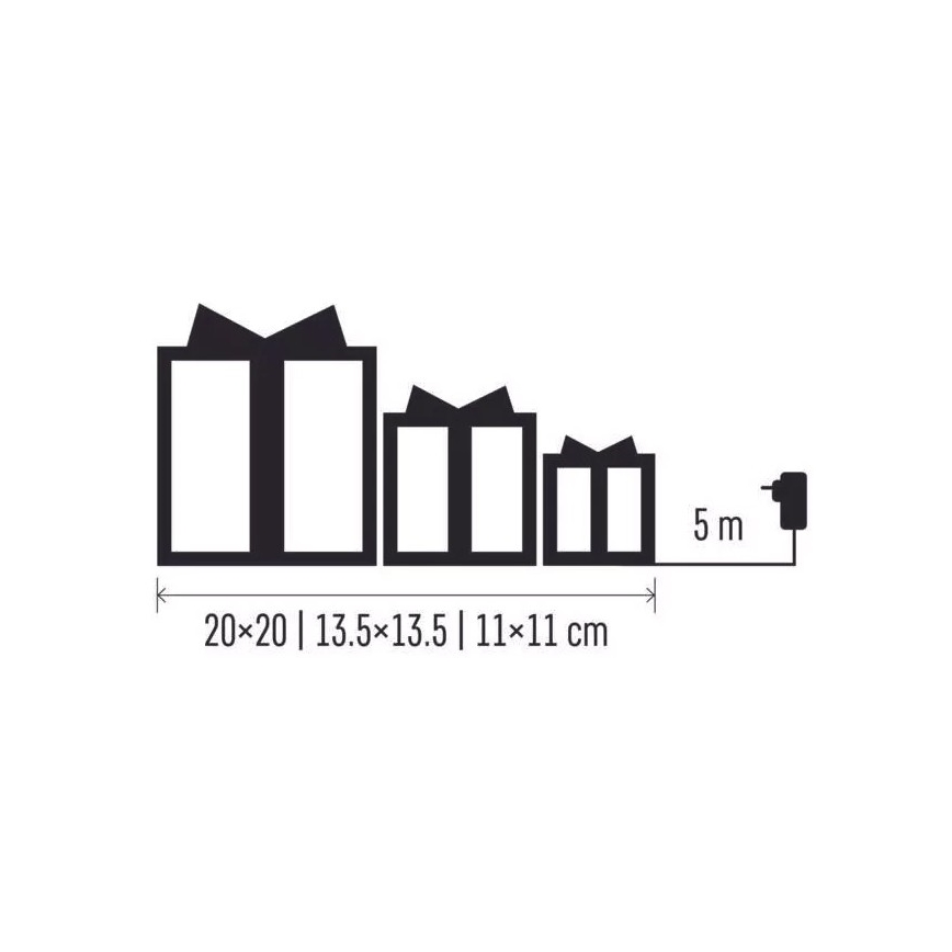 LED Božićna dekoracija LED/2,25W/230V topla bela