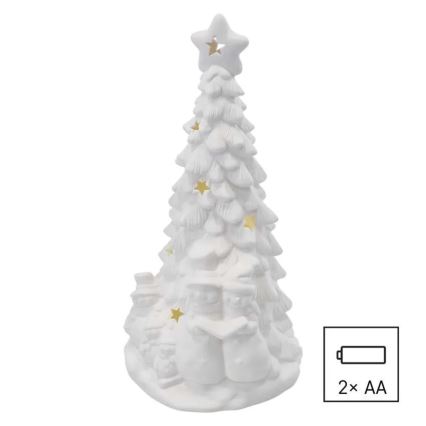 LED božićna dekoracija LED/2xAA, toplo belo svetlo, jelka