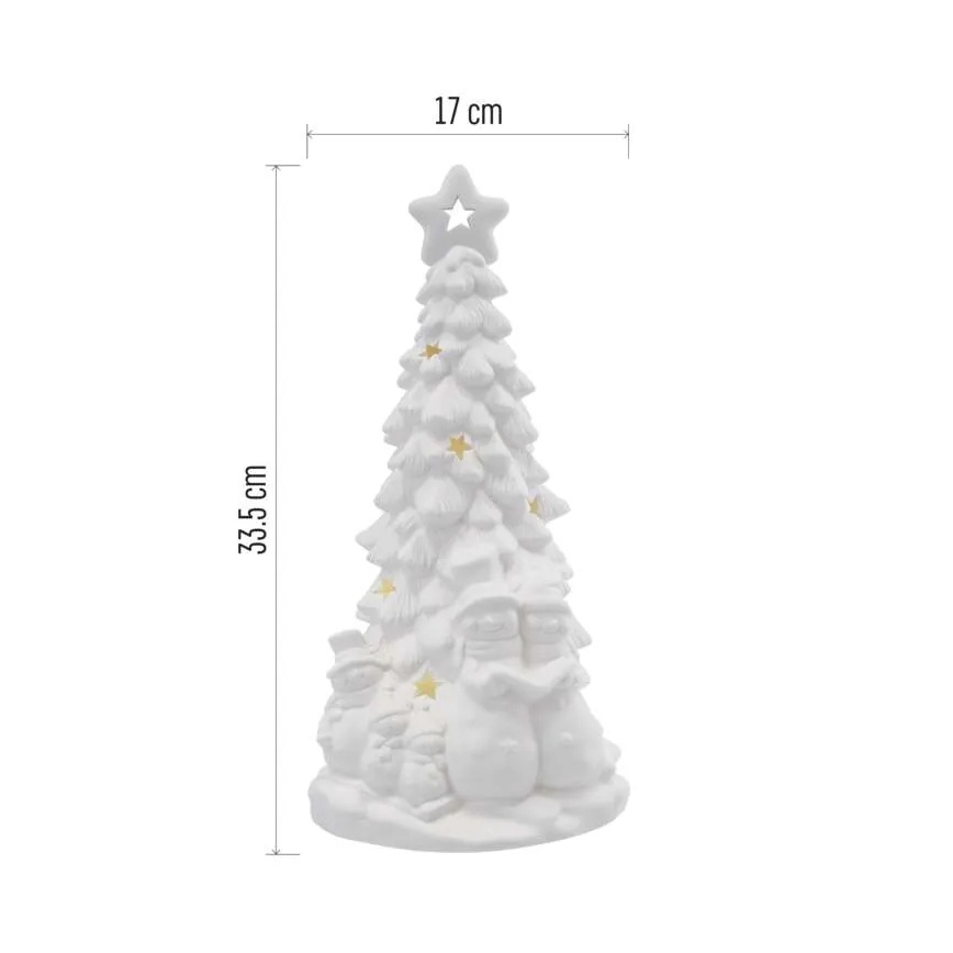 LED božićna dekoracija LED/2xAA, toplo belo svetlo, jelka