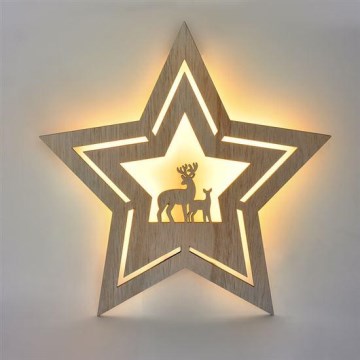 LED božićna dekoracija LED/2xAA zvezda