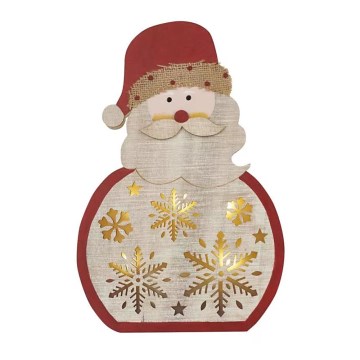 LED božićna dekoracija LED/2xAAA Deda Mraz