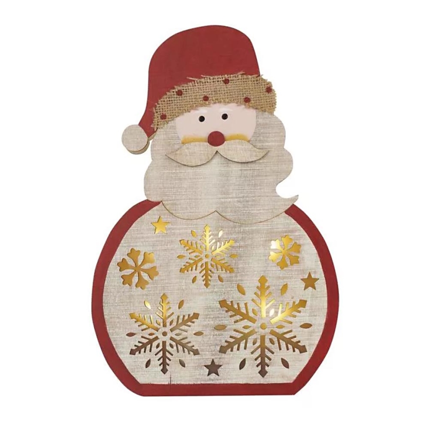 LED božićna dekoracija LED/2xAAA Deda Mraz