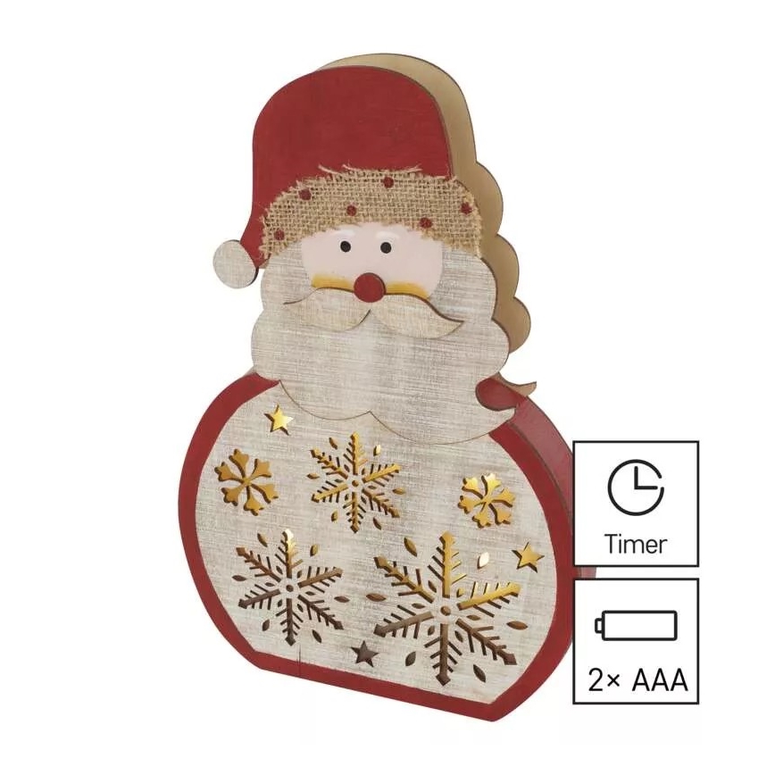 LED Božićna dekoracija LED/2xAAA Santa
