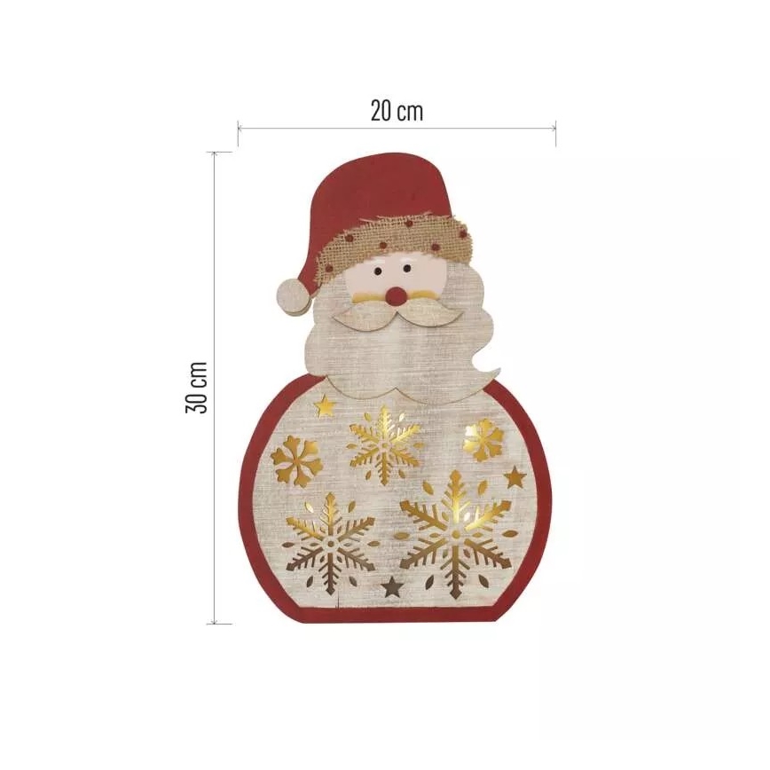 LED Božićna dekoracija LED/2xAAA Santa