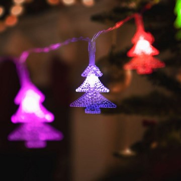 LED božićna girlanda 20xLED/3xAA 2,3m višebojna