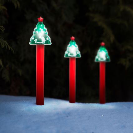 LED božićna solarna lampa LED/1,2V IP44 jelka