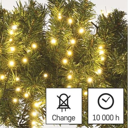 LED božićna spoljašnja girlanda 600xLED/17m IP44 topla bela