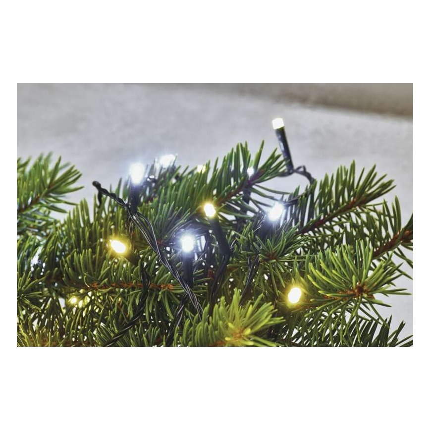 LED božićna spoljna girlanda 180xLED/2 funkcije 23m IP44 topla/hladna bela