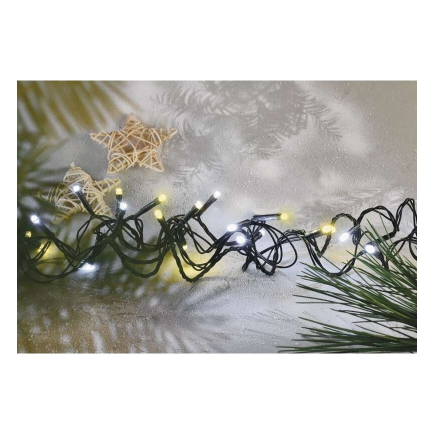LED božićna spoljna girlanda 180xLED/2 funkcije 23m IP44 topla/hladna bela