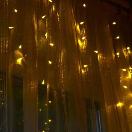 LED Božićna svjetlosna zavjesa ESTELLA 47xLED/8 funkcija 3,5 m topla bijela