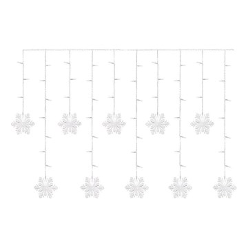LED božićna zavesa 60xLED/1,35W 635x50 cm hladna bela