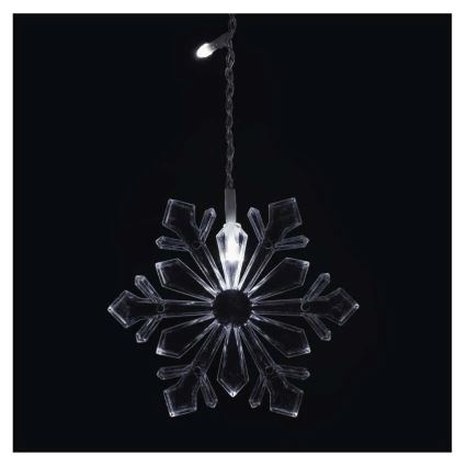 LED božićna zavesa 60xLED/1,35W 635x50 cm hladna bela
