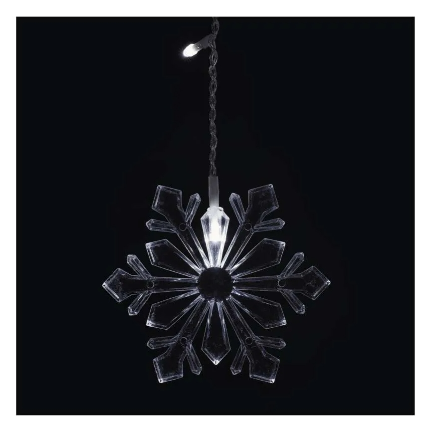 LED božićna zavesa 60xLED/1,35W 635x50 cm hladna bela