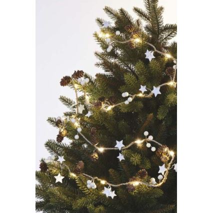 LED Božićne lampice 20xLED/2xAA 2m