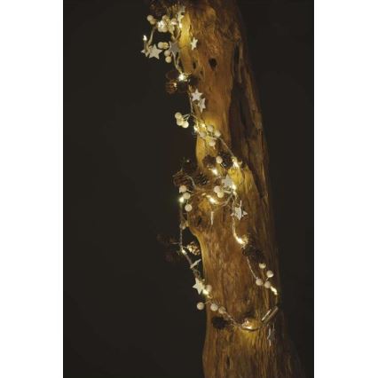 LED Božićne lampice 20xLED/2xAA 2m