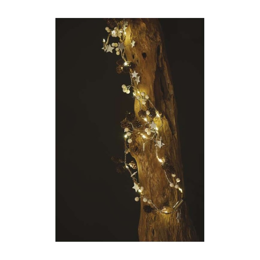 LED Božićne lampice 20xLED/2xAA 2m