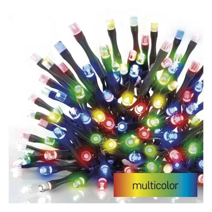 LED Božićne spoljašnje lampice 100xLED/10m IP44 šareni