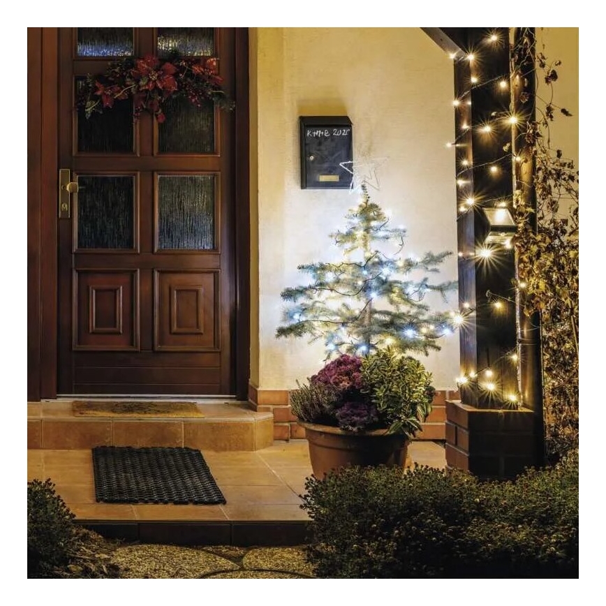 LED Božićne spoljašnje lampice 100xLED/10m IP44 topla/hladna bela