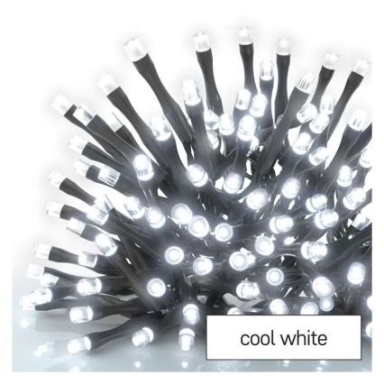 LED Božićne spoljašnje lampice 100xLED/1x2m IP44 hladna bela