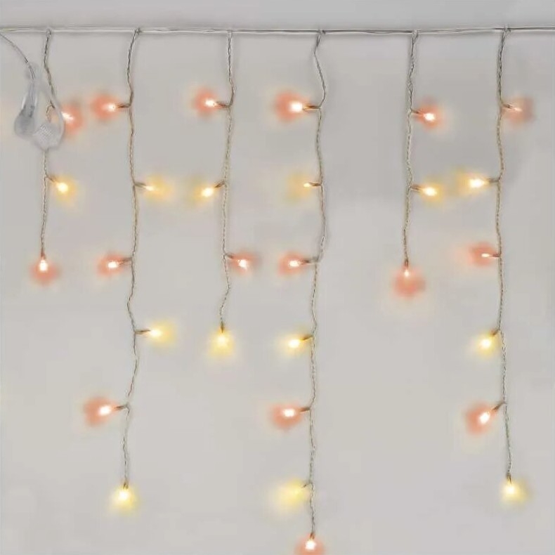 LED Božićne spoljašnje lampice 100xLED/2,5x0,9m IP44 crveno/vintage