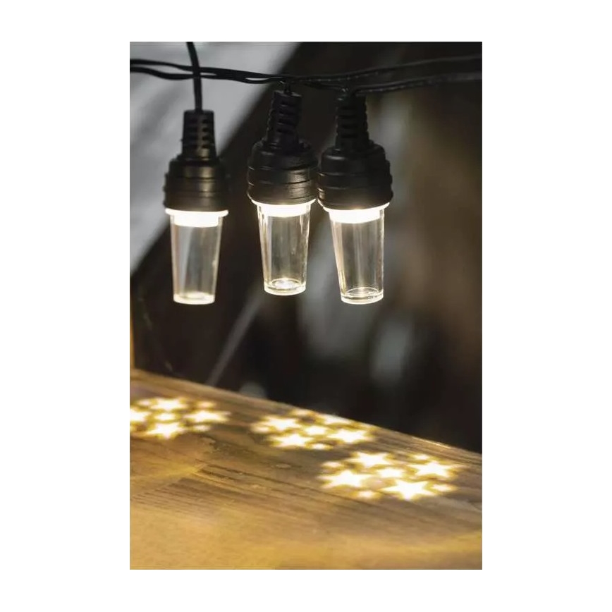 LED Božićne spoljašnje lampice 10xLED/9,5 m IP44 hladna bela