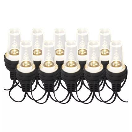 LED Božićne spoljašnje lampice 10xLED/9,5 m IP44 hladna bela