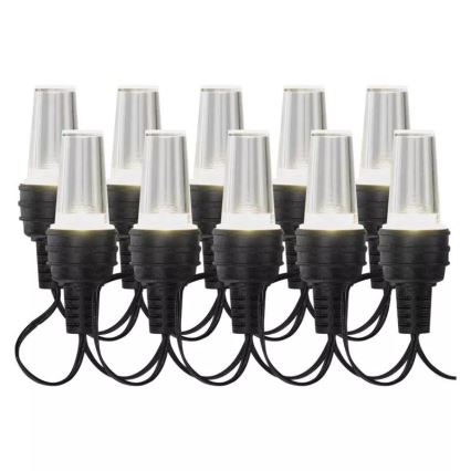 LED Božićne spoljašnje lampice 10xLED/9,5 m IP44 hladna bela