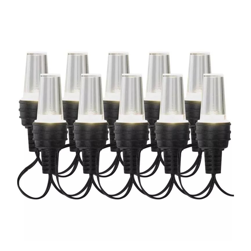LED Božićne spoljašnje lampice 10xLED/9,5 m IP44 hladna bela
