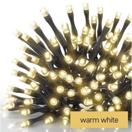 LED Božićne spoljašnje lampice 120xLED/3xAA 8,9m IP44 topla bela
