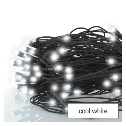 LED Božićne spoljašnje lampice 160xLED/2x1,5m IP44 hladna bela