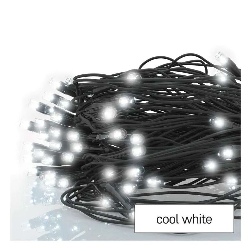 LED Božićne spoljašnje lampice 160xLED/2x1,5m IP44 hladna bela