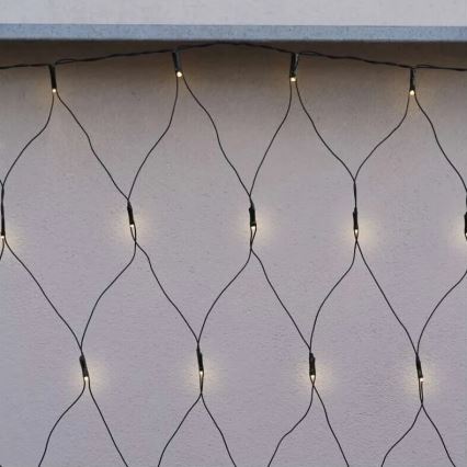 LED Božićne spoljašnje lampice 160xLED/2x1,5m IP44 topla bela