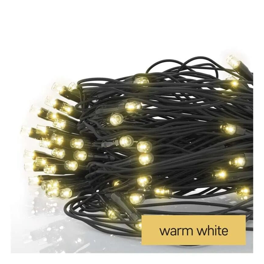 LED Božićne spoljašnje lampice 160xLED/2x1,5m IP44 topla bela