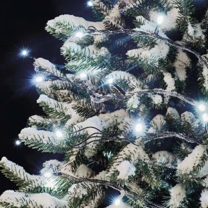 LED Božićne spoljašnje lampice 50xLED/5m IP44 hladna bela