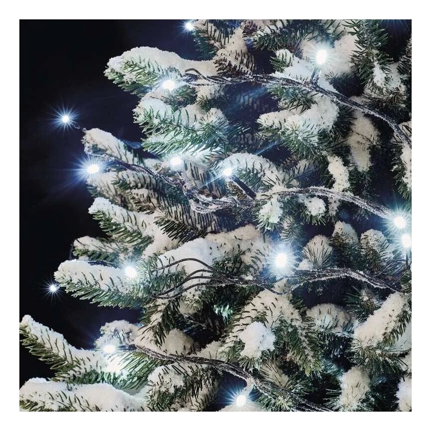 LED Božićne spoljašnje lampice 50xLED/5m IP44 hladna bela