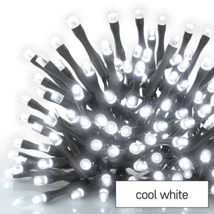 LED Božićne spoljašnje lampice 50xLED/5m IP44 hladna bela