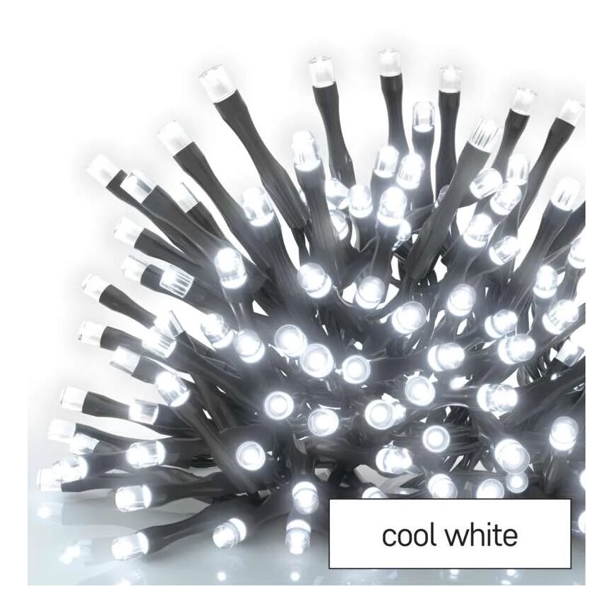 LED Božićne spoljašnje lampice 50xLED/5m IP44 hladna bela