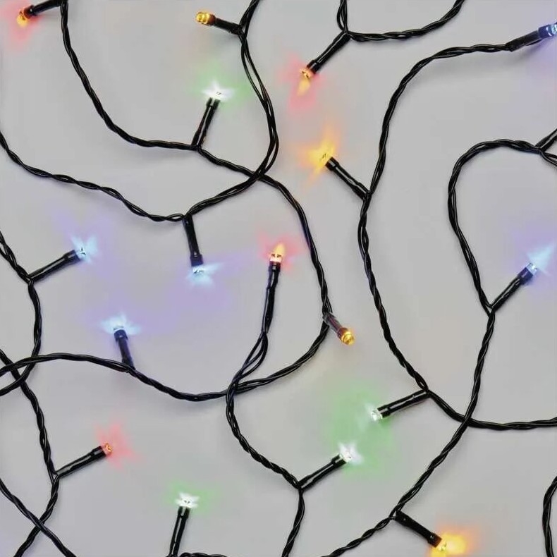 LED Božićne spoljašnje lampice 50xLED/5m IP44 šareni