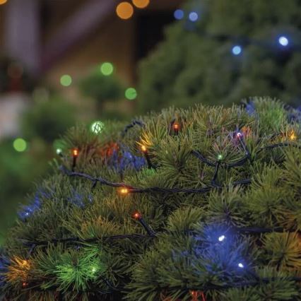 LED Božićne spoljašnje lampice 50xLED/5m IP44 šareni