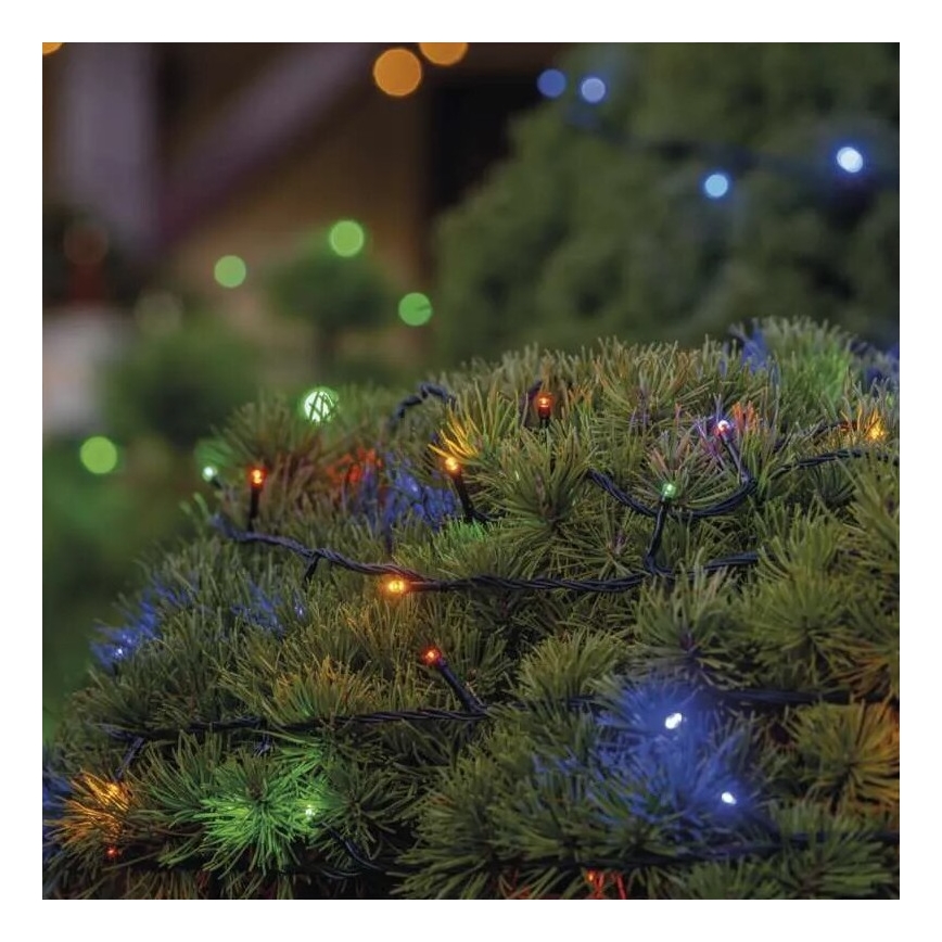 LED Božićne spoljašnje lampice 50xLED/5m IP44 šareni