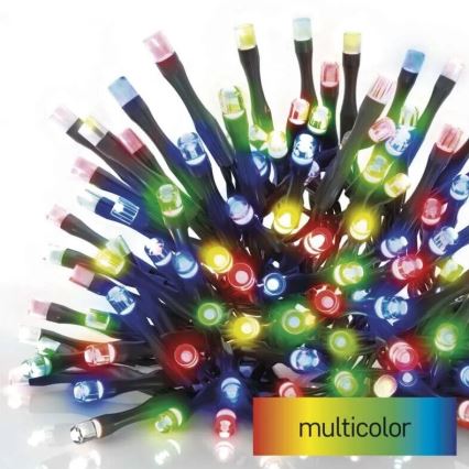 LED Božićne spoljašnje lampice 50xLED/5m IP44 šareni