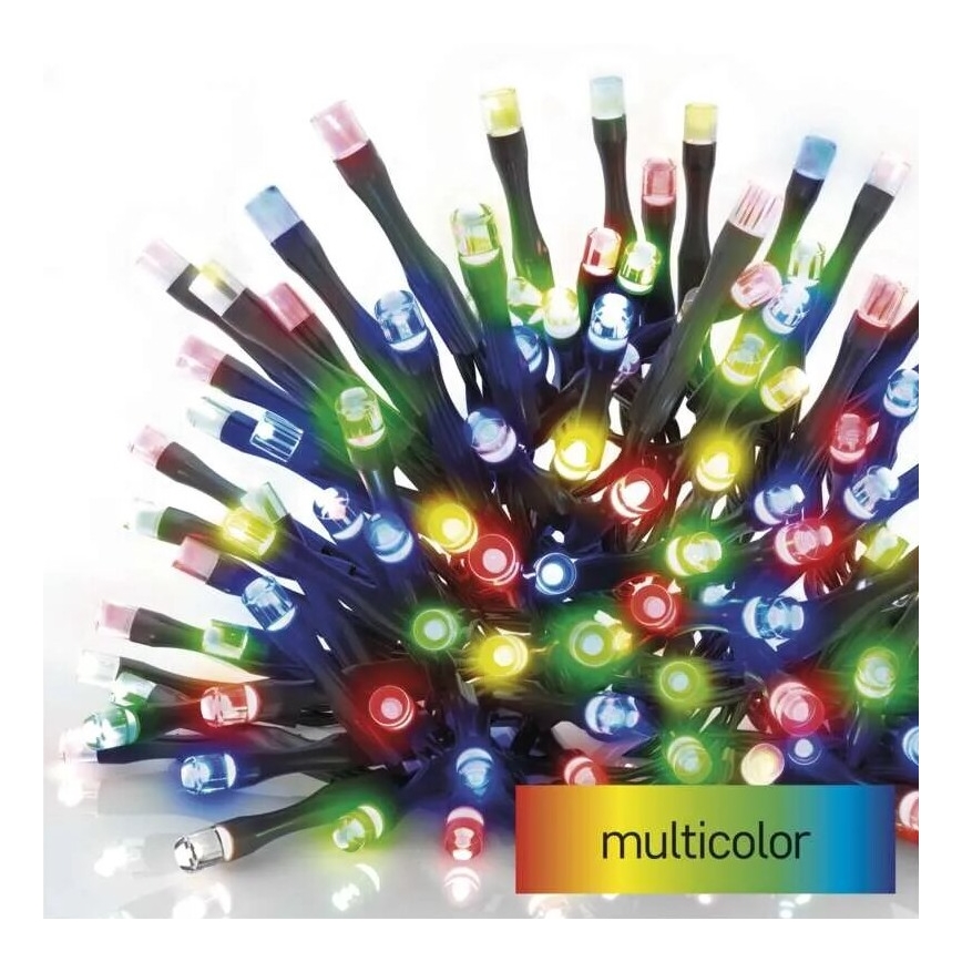 LED Božićne spoljašnje lampice 50xLED/5m IP44 šareni